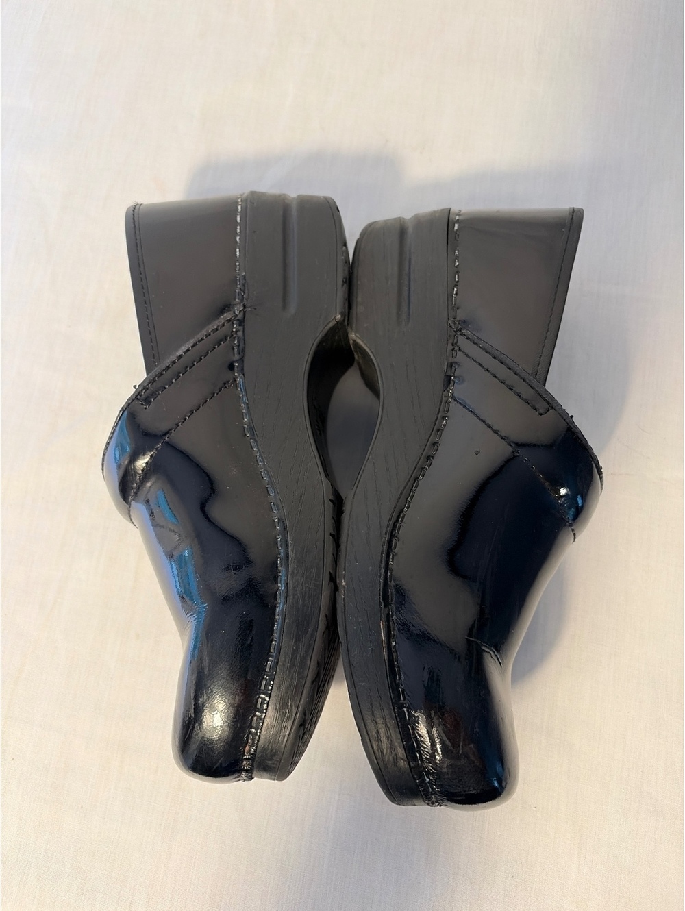 DANSKO Professional Black Patent Leather Clogs Size 41 10.5 11 - Picture 7 of 10